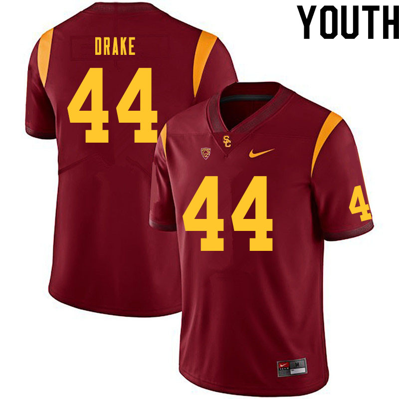 Youth #44 Jack Drake USC Trojans College Football Jerseys Sale-Cardinal